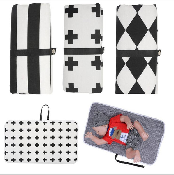 Baby Diaper Changing Mat Portable CottonDiaper Changing Rug Travel Nappy Change Floor Play Pad Baby Care Foldable Waterproof Mat LXL67