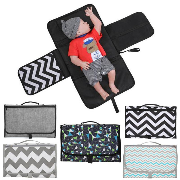 New 3 In 1 Waterproof Changing Pad Diaper Travel Multifunction Portable Baby Diaper Cover Mat Clean Hand Folding Bag