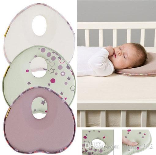 hot baby pillow infant shape toddler sleep positioner anti roll cushion flat head pillow protection of newborn almohadas bebe