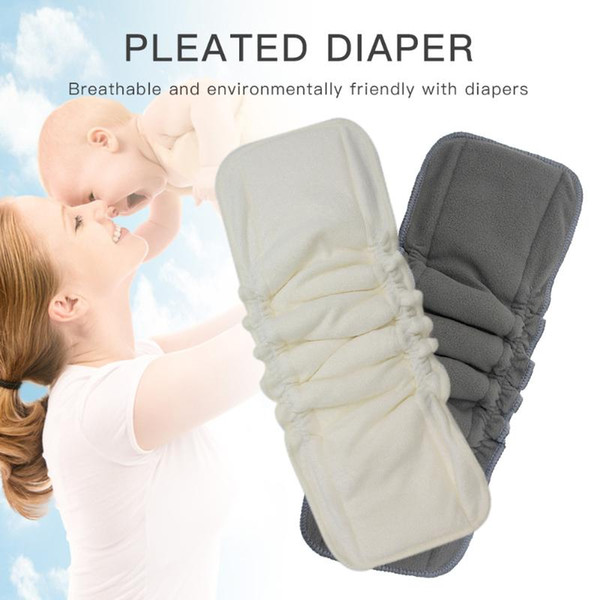 Baby Changing Mat Reusable Washable Reusable Durable Strong Baby Nappy Bamboo Charcoal Cloth Diaper Pad 35*13.5cm