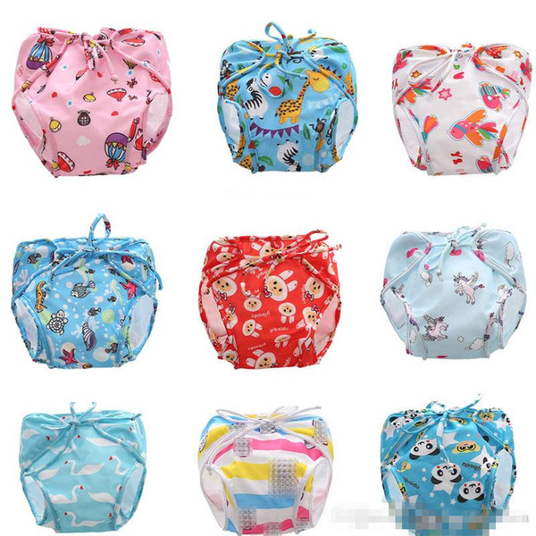 37 Style Adjustable Baby Swim Diaper Reusable Nappy Pants Infant Baby Boy Girl Reusable Swimwear Waterproof Swimming Diapers K0041