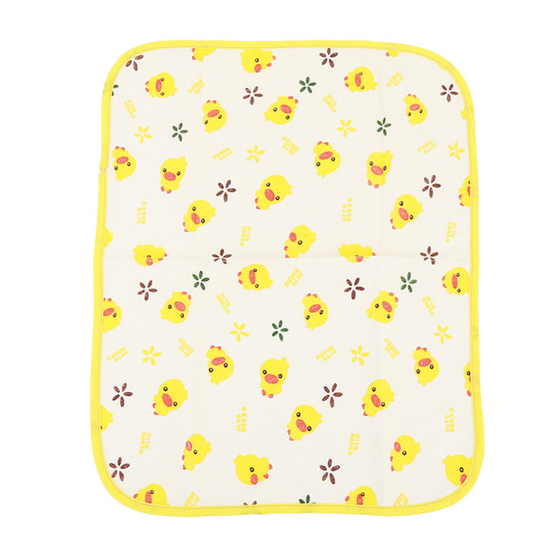 Yellow Duck Cartoon Nano Reusable Waterproof Baby Insulation Pad Newborn Washable Cotton Baby Mattress