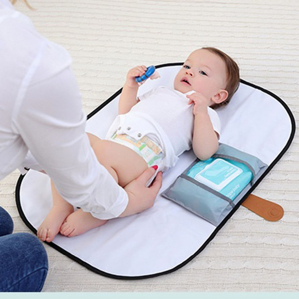 Baby Foldable Washable Changing Diapers Pad Waterproof Clean Hands Changing Pad Cover Nappy Change Play Floor Mat Mattress