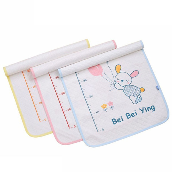 Little Rabbit Printed Cotton Diaper Portable Travel Nappy Waterproof Newborn Baby Urine Pads @ZJF