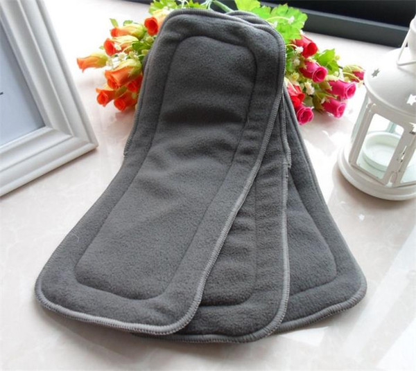 2018 New Babyland Thick 4 layers Changing Pad Bamboo Charcoal Insert Baby Product Baby Diapers Environmental Infant Cloth Diaper Nappy