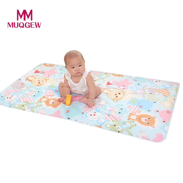 Newborn Baby Waterproof Pad 3 Layer Sandwiched Cotton Baby Urine Mat diaper travel changing nappy pad portable protector bed