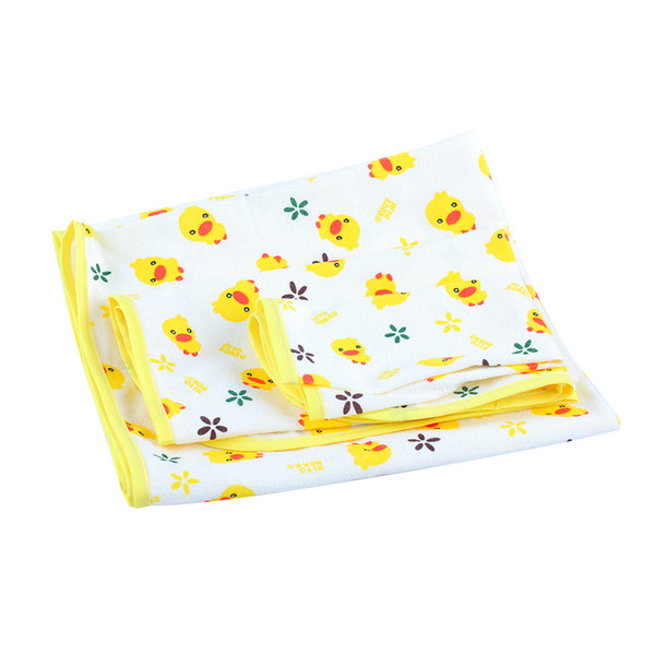 3 Sizes Reusable Newborn Baby Nappy Changing Pad Urinal Pad For Infant Child Bed Waterproof Cotton Cloth Animal Printed diaper