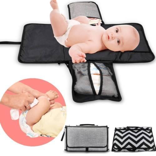 2018 Brand New ToddlerNewborn Child Kid Baby Girl Portable Folding Diaper Travel Changing Pad Waterproof Mat Bag Storage