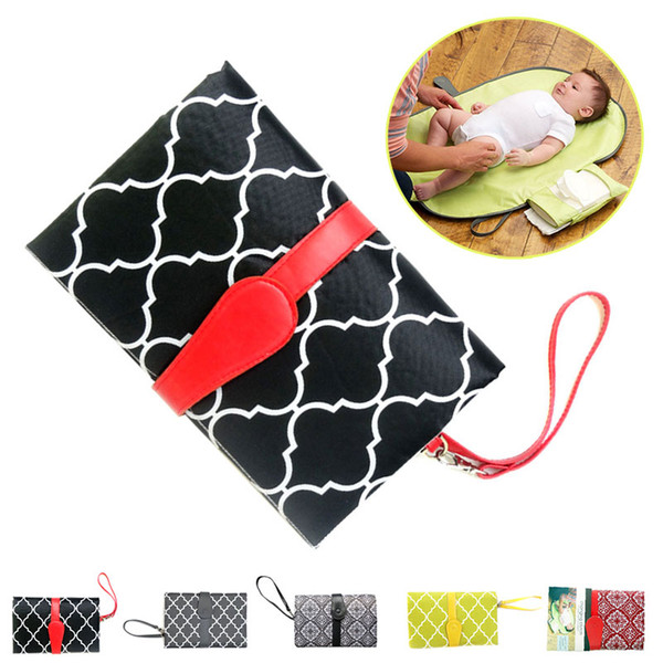 Portable Baby Folding Diaper Changing Pad Waterproof Mat Fancy Bag Travel Storage S7JN