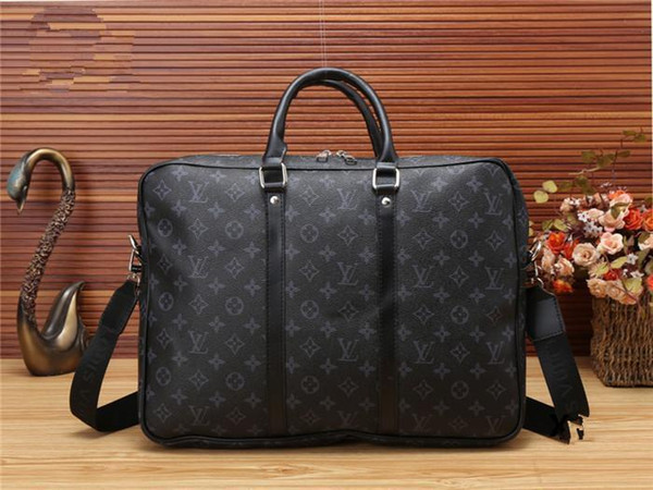 Man and woman fashion high quality Brands letter Square briefcase female OL Commerce briefcase male handbag