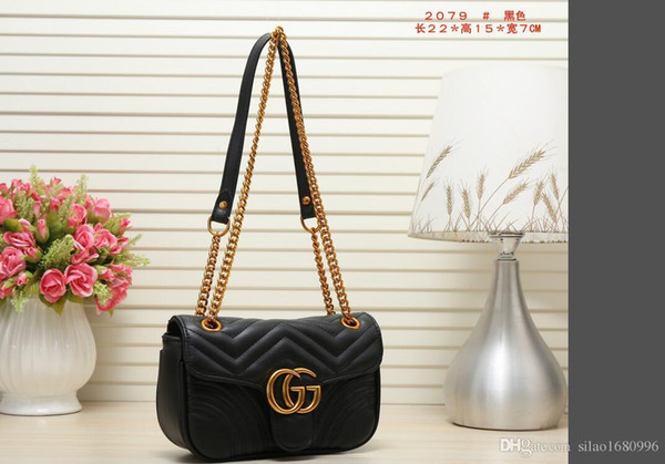 New in 2017, the European and American fashion female bag shoulder bag inclined shoulder bag Joker lady handbag G7