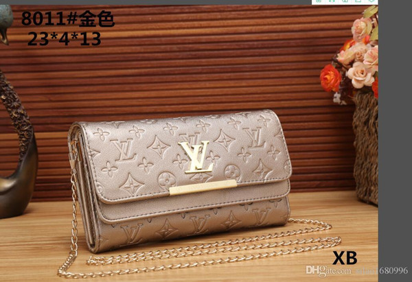 Popular style 2018 Senior Lady Leather Bags Designer Fashion Messenger Bag Lady Shoulder Bag Popular Handbag dust bag AL2