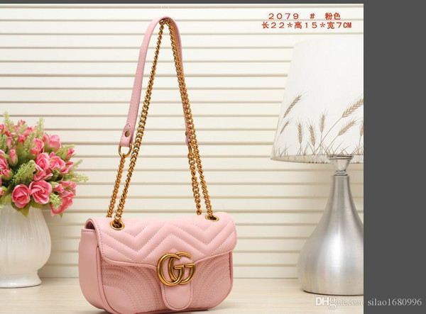 New in 2017, the European and American fashion female bag shoulder bag inclined shoulder bag Joker lady handbag GL1