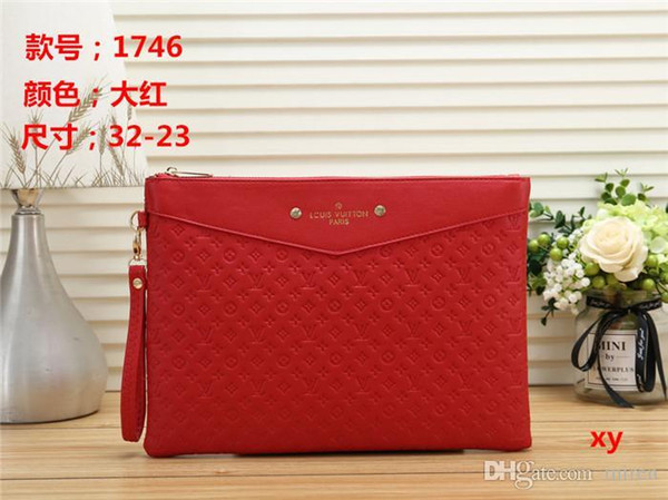 + Fashion Luxury Designer Clutch Bag New Men And Women Hand Bags Luxury Brand Fashion Bags Wallet