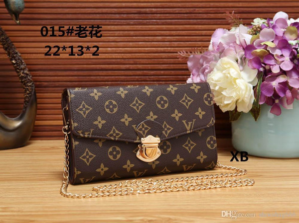 Luxury handbags designer handbags ladies cosmetic bag Messenger bag grosgrain retro fashion leather chain shoulder bag Free shipping