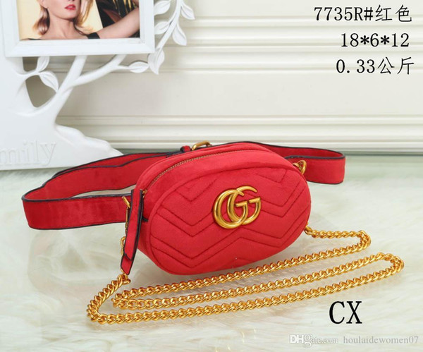 2018 fashion new shoulder bag female designer handbag high quality luxury handbags handbags handbags authentic original velvet chain shoulde