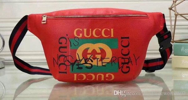 NEW high quality luxary Brand Bags Waistpacks Leather Famous top Brand Designer Beach Waist Bag Clutch wallet Travel Bags #6688