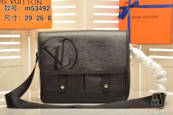 New Men Designer Handbags Real Cowhide Lady Bags Shoulder Bag Five-Star Top Quality Classic Men Cross Body Free Shipping