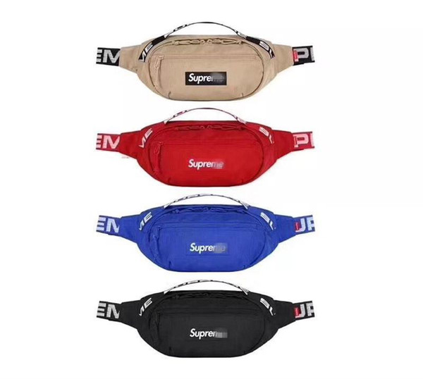 Fashion Waist Men Canvas Hip-Hop Belt Bag 18SS Bag 3M New Waist Bag 3M 44th Sup Unisex Fanny Pack Men Messenger Bags 17AW Small Shoulder