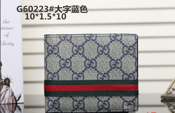 AA 2017 new L bag Free shipping billfold High quality Plaid pattern women wallet men pures high-end luxury brand designer L wallet no box