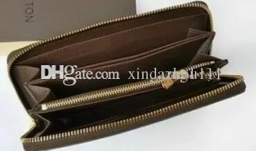 Brand new men and women holding a purse single zipper banknotes folder card wallet no box 4 color hot selling