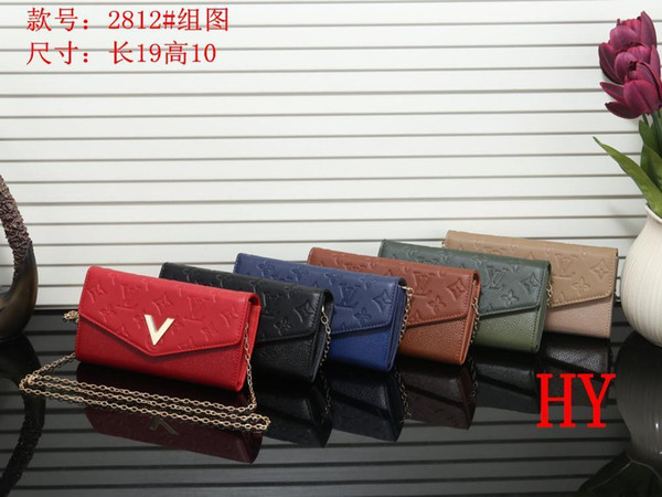 2018 free shpping Wholesale red bottoms lady long wallet multicolor designer coin purse Card holder original box women classic zipper pocket