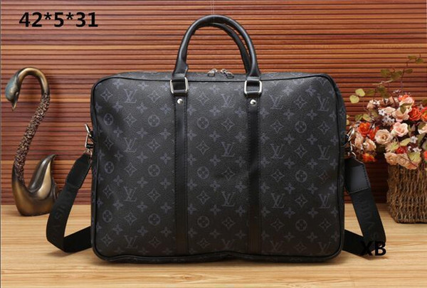 2018 new men's briefcase luxury business package hot sale laptop bag leather messenger package clutch handbag