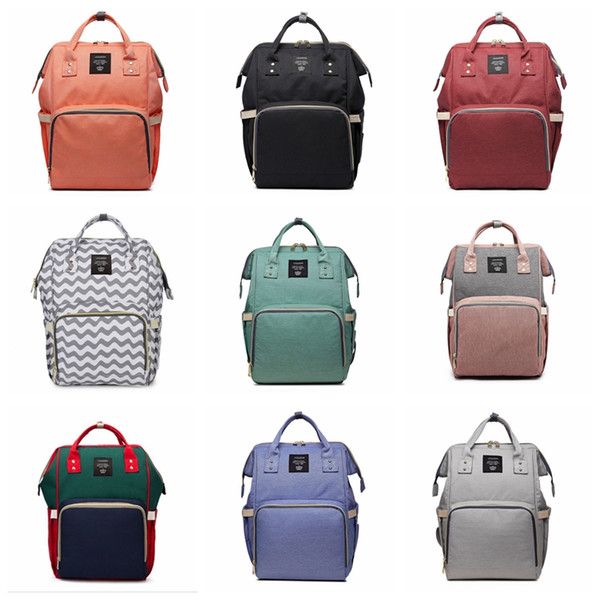Nursing Bag Mummy Maternity Nappy Brand Large Capacity Baby Bag Travel Backpack Designer fashion diaper bags 17 styles
