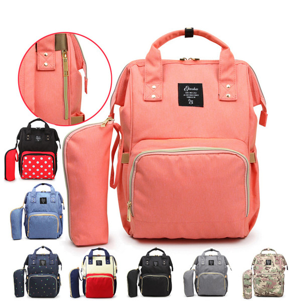 Large Capacity Waterproof Maternity Backpack fashion Mommy Backpacks Nappies Diaper Bags Mother Handbags Outdoor Nursing Travel Bags C6655