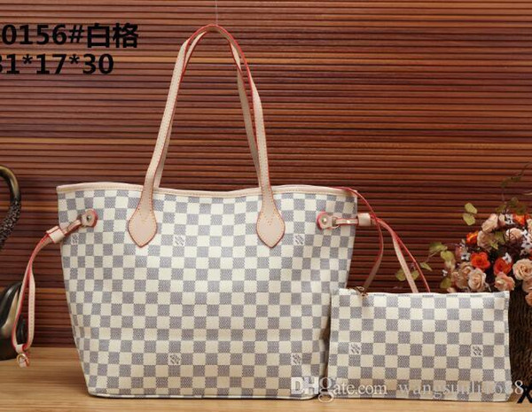 Original 2018 free ship NEVER FULL cowhide leather handbags color leather shopping bag Never single shoulder bag 01