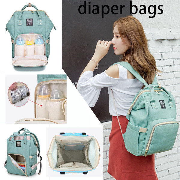 18 Colors New Multifunctional Baby Diaper Backpack Mommy Changing Bag Mummy Backpack Nappy Mother Maternity Backpacks CCA6787 10pcs