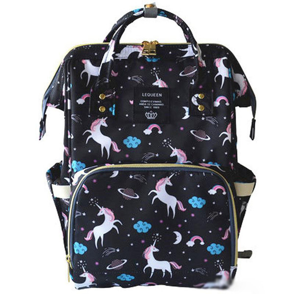 Unicorn Mommy Backpacks Nappies Bags INS Diaper Bags Backpack Maternity Large Volume Multifunctional Outdoor Travel Bag B