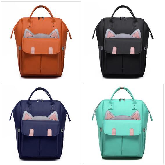 Designer Backpacks Mummy Diaper Bag Cat Large Capacity Waterproof Travel Shopping Bag Baby Nappy Changing Care Stroller Organizer Backpack