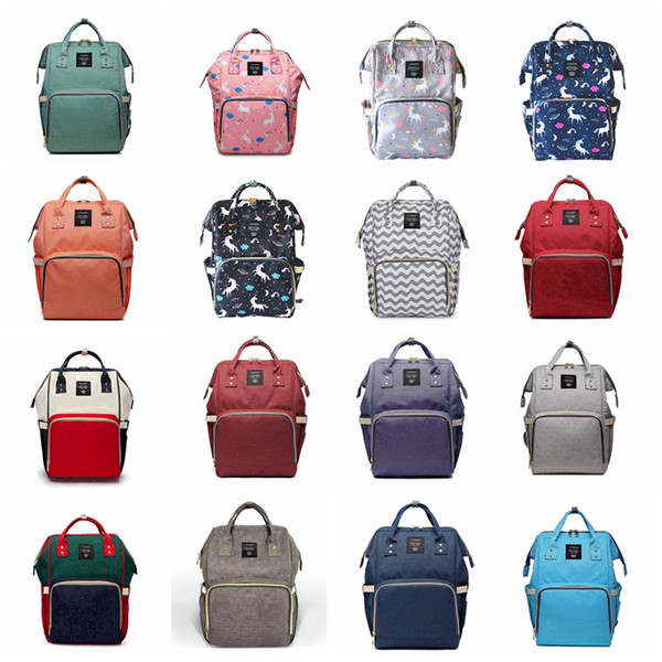 19 ColorsUnicorn Mummy Maternity Diaper Backpack Bags Nappy Diaper Large Capacity Baby Bag Travel Backpack Outdoor Bags 3pcs