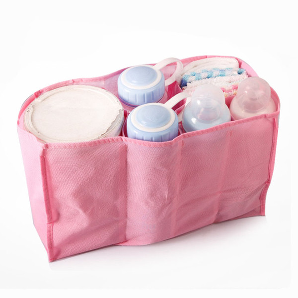 Portable Separate Blue/Pink Mummy Bag Multifunctional Nappy Maternity Handbag Liner Baby Kids Tote Diaper Organizer and Storage Bag SK466