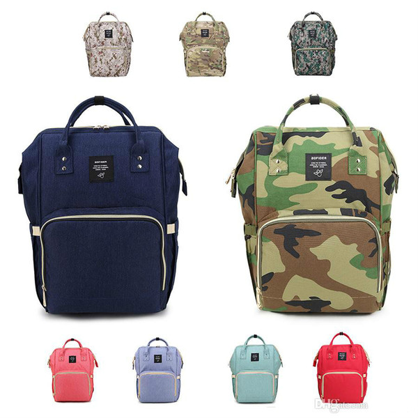 Multifunctional Baby Diaper Backpacks Mommy Changing Bag Mom Backpack Nappy Mother Maternity Backpacks Diaper Bags 18 Designs Y308