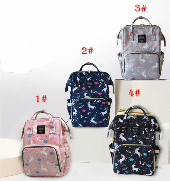 Mommy Bags Animal Unicorn Sheep Flamingo Floral Print Mother handbag Multifunction Diaper Maternity Backpacks Outdoor High capacity Nursing