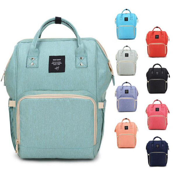 18 Colors New Multifunctional Baby Diaper Backpack Mommy Changing Bag Mummy Backpack Nappy Mother Maternity Backpacks 10pcs