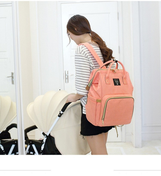 24 colors Diaper Bags Mommy Backpack Nappies Fashion Mother Maternity Backpacks Outdoor Desinger Nursing Travel Bags Mother Maternity Diaper