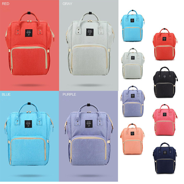 14 Colors Multifunctional Baby Diaper Backpack Mommy Changing Bag Backpacks Nappy Bags Mother Maternity Backpacks NC097