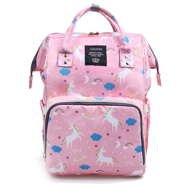 New Arrival Multifunctional Diaper Backpack Unicorn Multi-color Baby Mommy Changing Bag Nappy Mother Maternity Backpacks Oxford Cloth