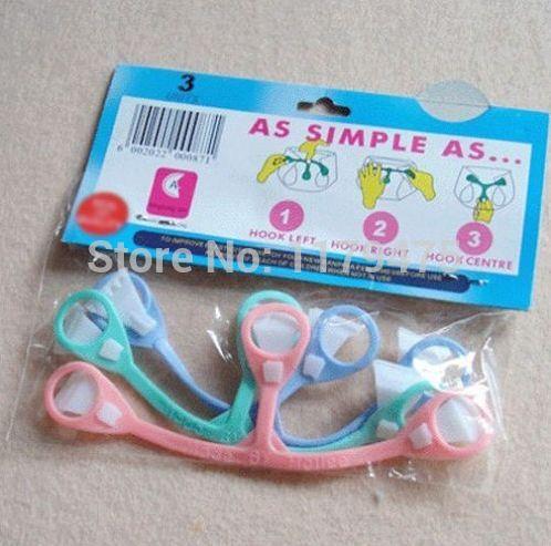 6 pcs / pack New Arrival Soft Solicone Baby Kids Infants gauze diaper snappi fastener fasteners clips holder buckles belts