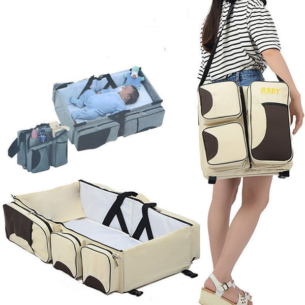 Multi-function portable Travel Bed Cradle Cot For Newborns Changing Diapers Mummy Pack Bag Newborns Baby Crib