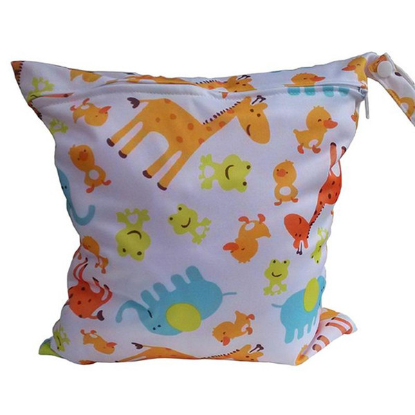 Useful Waterproof Reusable Zipper Baby Cloth Diaper Wet Dry Bag Swimer Tote LY4