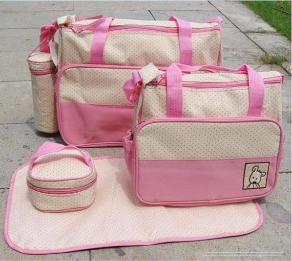 DHL 20pcs Baby diaper bag mummy bag baby diaper bag nursery bag Mama Bags four colors mixed order