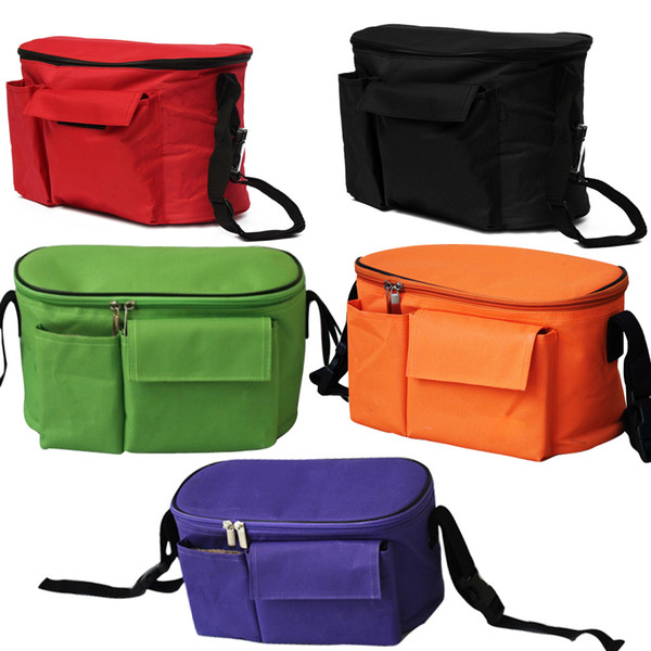 Baby Cart Stroller Organizer Nappy Diaper Bag Pram Buggy Bottle Holder Red L00070 BARD