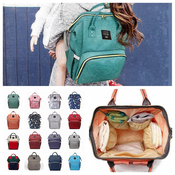 19 Colors Mommy Diaper Bags New Multifunctional Backpacks Fashion Mother Backpacks Maternity Backpacks Mommy Changing Bags 1pcs