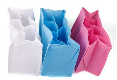 Changing Bags New Baby Organizer Bag Portable Diaper Nappy Bottle Changing Divider Storage Mummy Bag Bladder Nonwoven Separators