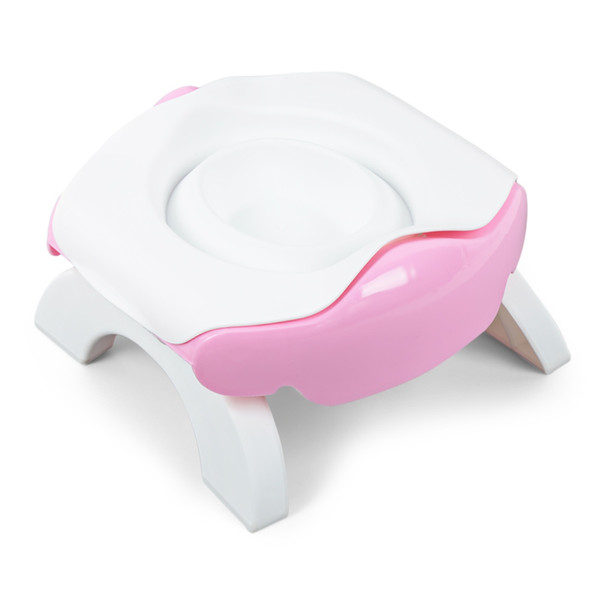 3-in-1 Folding Kids Travel Toilet Potty Seat with Reusable Liner