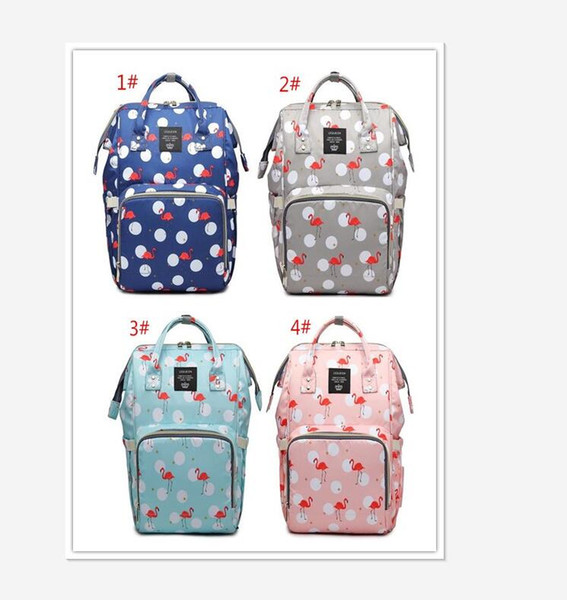 Multifunctional Diaper Backpack Flamingo Multi-color Baby Mommy Changing Bag Mummy Backpack Nappy Mother Maternity Backpacks Oxford Cloth